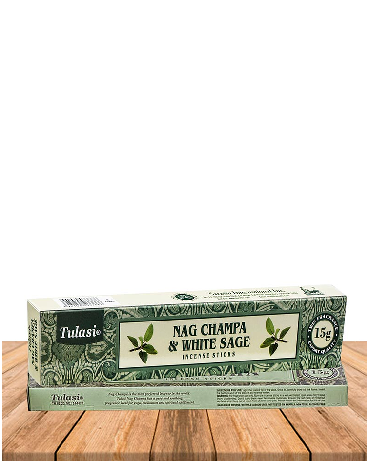 Incienso Tulasi Nag champa & Salvia Blanca 