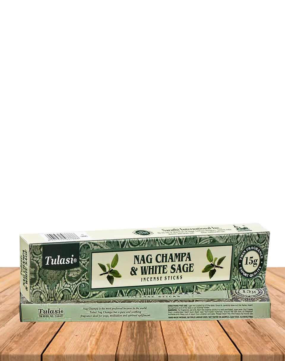 Incienso Tulasi Nag champa & Salvia Blanca  2