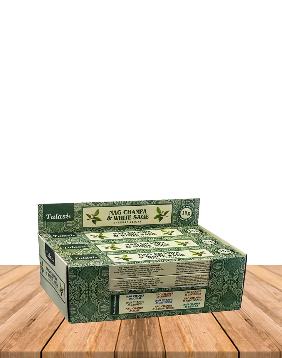 Incienso Tulasi Nag champa & Salvia Blanca  1