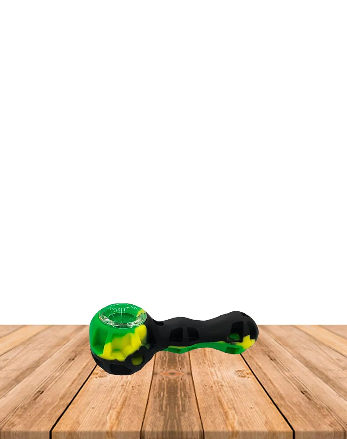 Pipa Silicona Con Vidrio  2