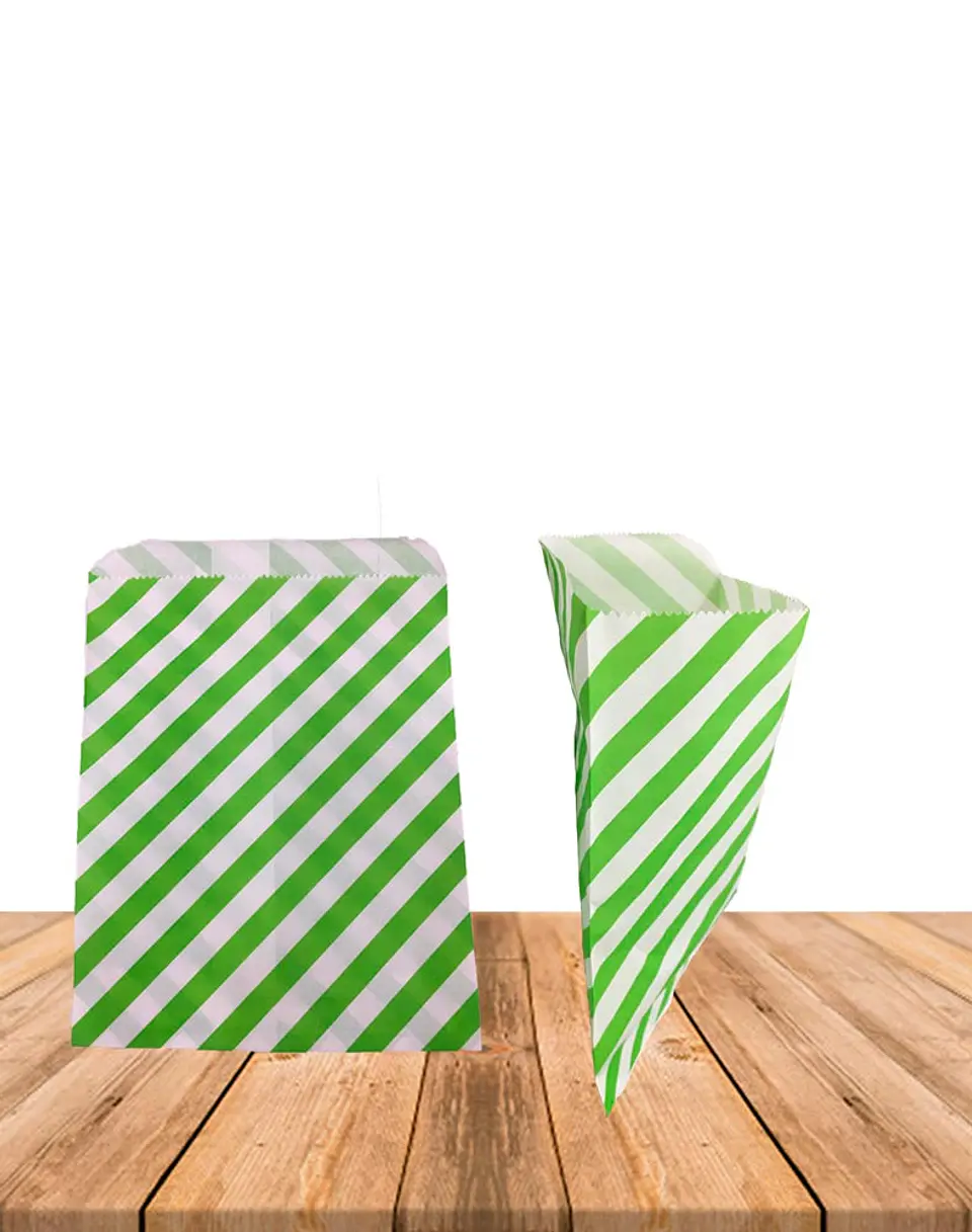 Bolsa Papel Rayas (Cambucho) 18X13 JI15-006 3