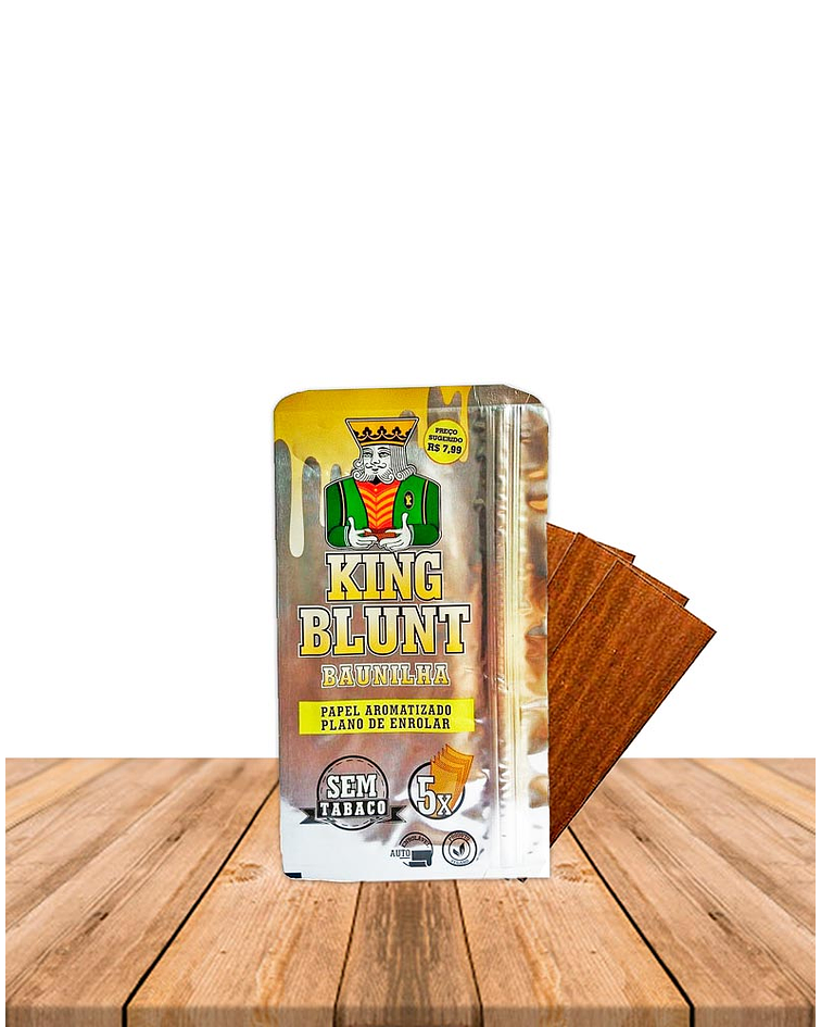 Promoción  King Blunt  x5  Vainilla