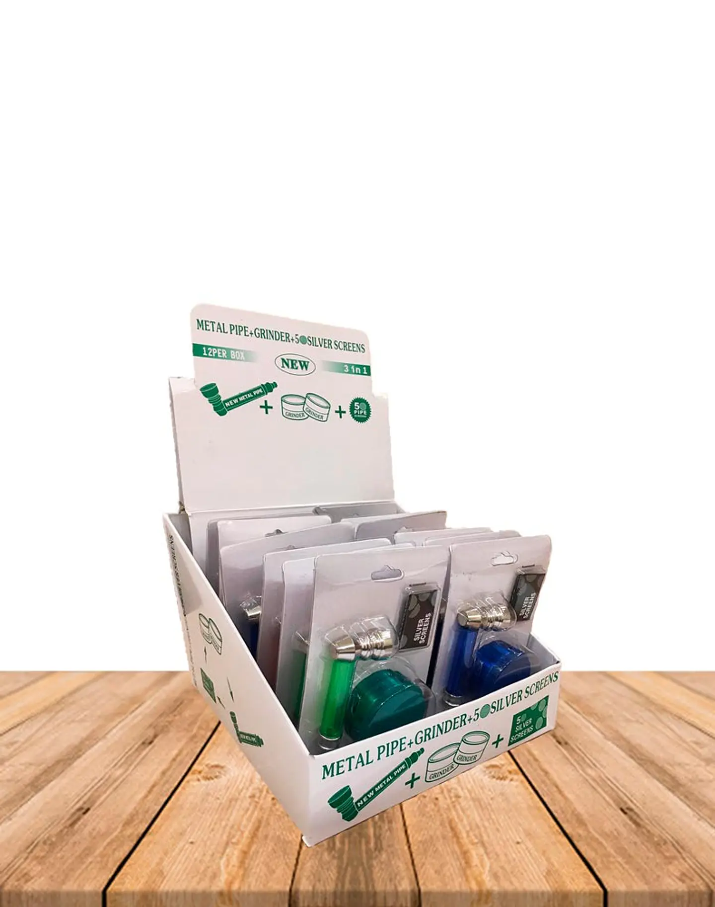 Set Pipa Moledor Vidrio - Rejilla NEW01  2