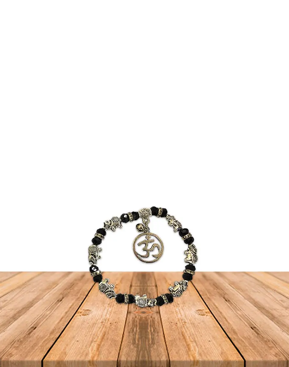 Pulsera OM Con Piedras De Colores JI19-371 3