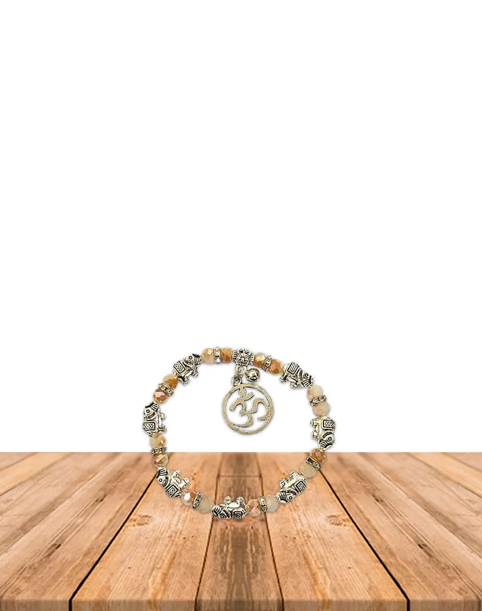 Pulsera OM Con Piedras De Colores JI19-371 4
