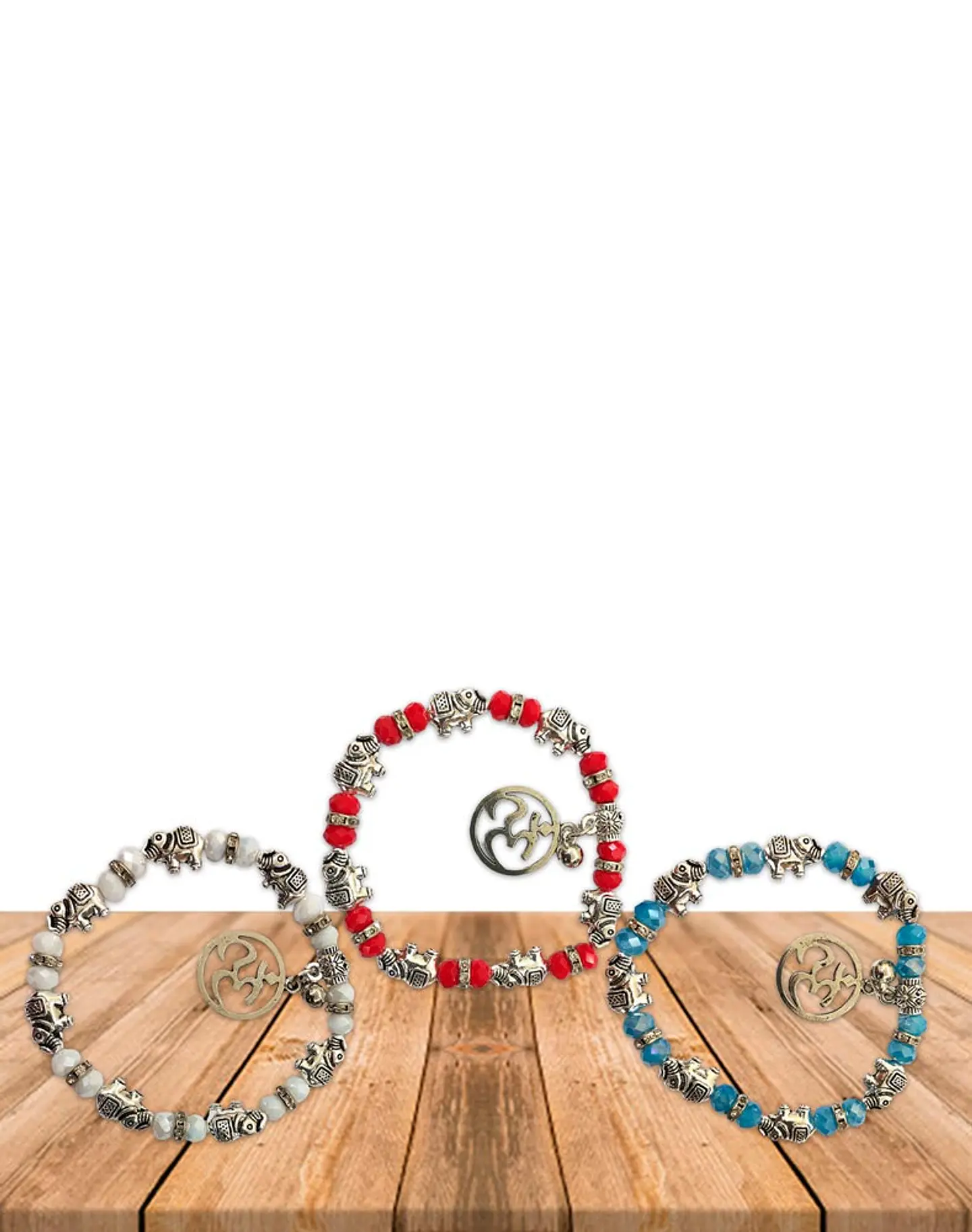 Pulsera OM Con Piedras De Colores JI19-371 2