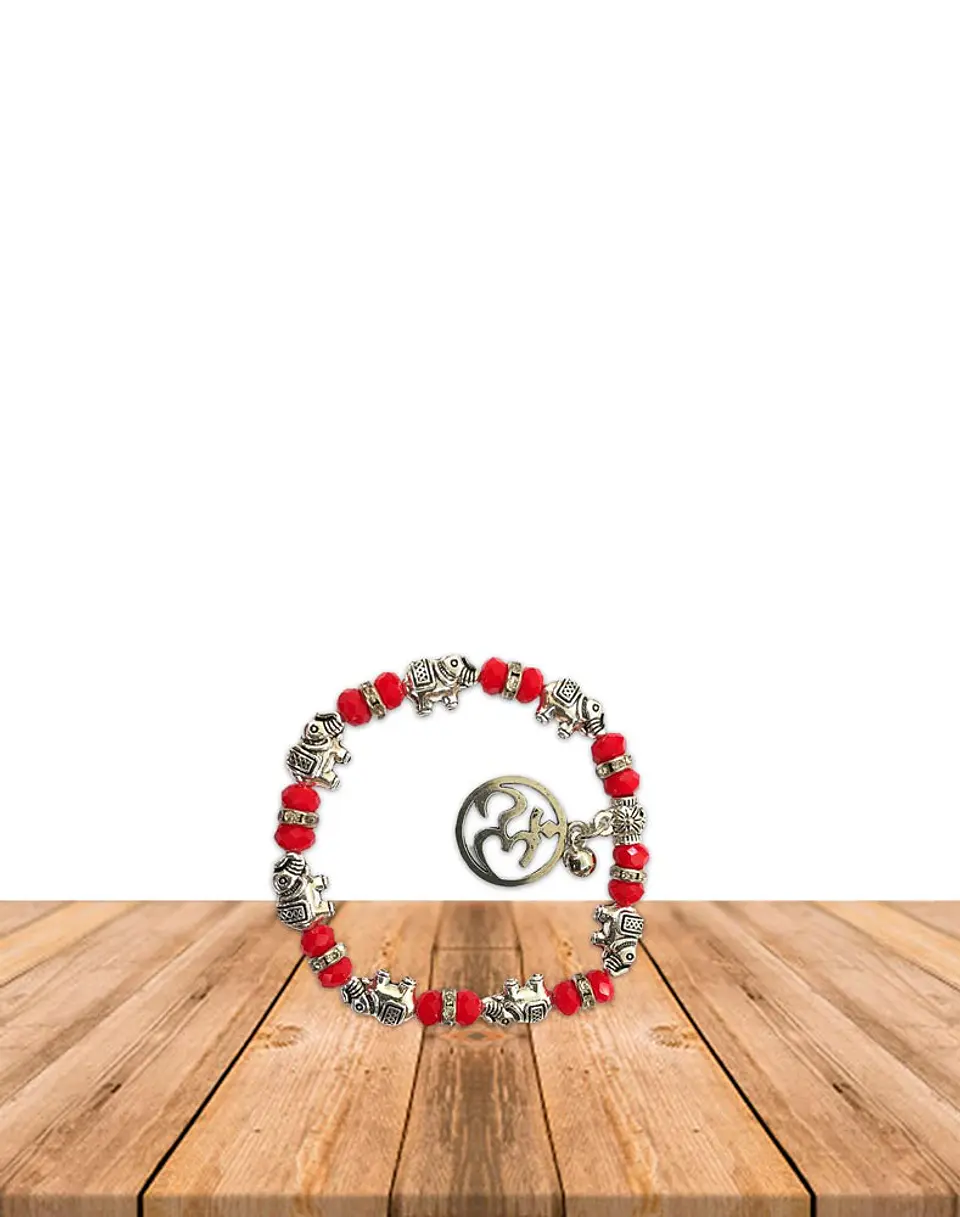 Pulsera OM Con Piedras De Colores JI19-371 7