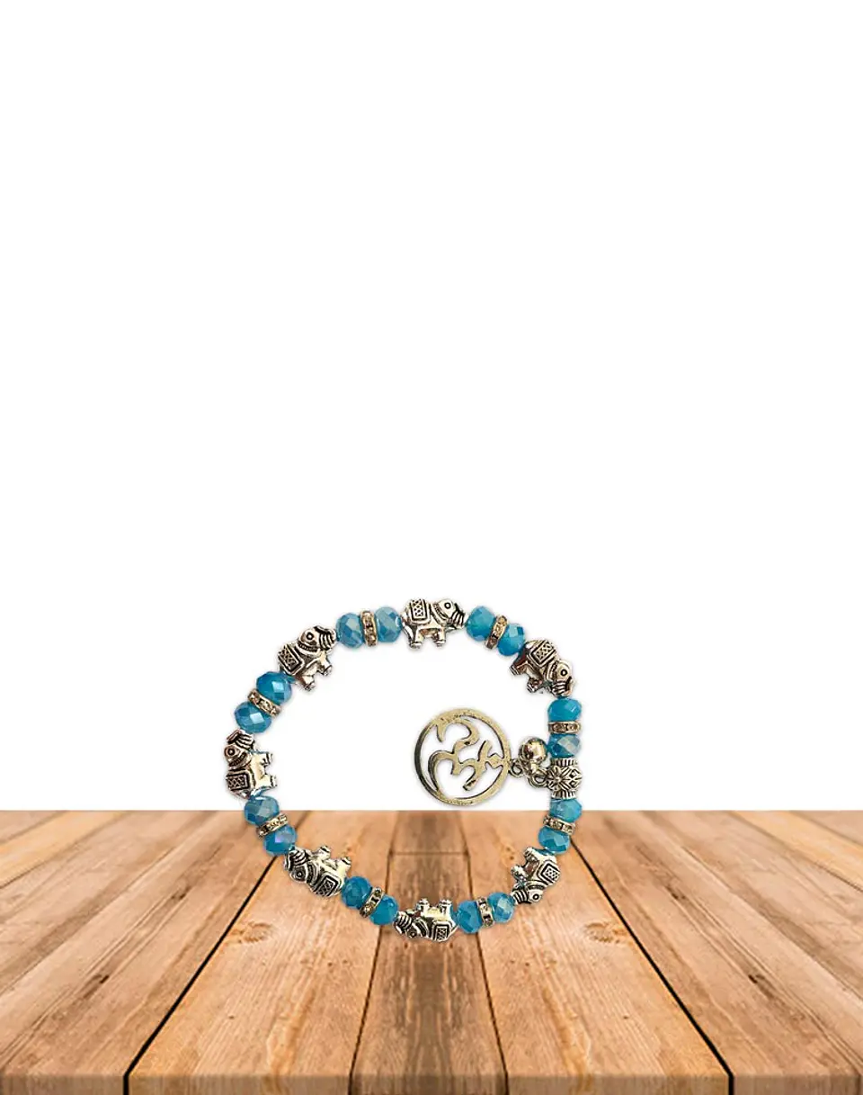 Pulsera OM Con Piedras De Colores JI19-371 8