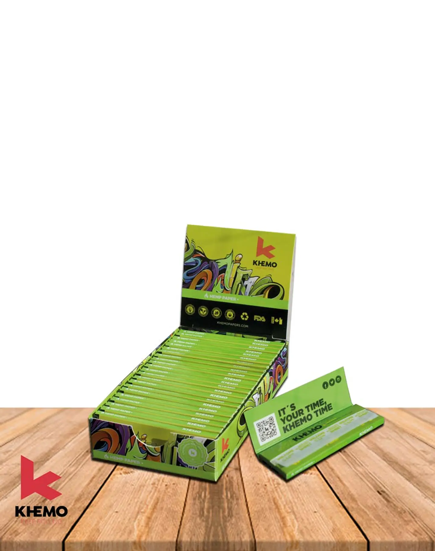 Papelillo Khemo Hemp 1 1/4 (Cañamo) 2