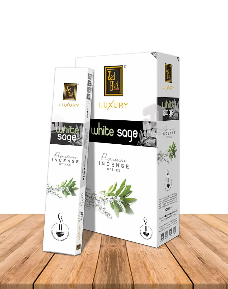 Incienso Zed Black Luxury Salvia Blanca 2