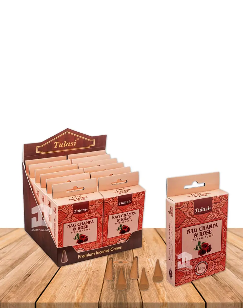 Incienso Cono Nag Champa & Rosa 2