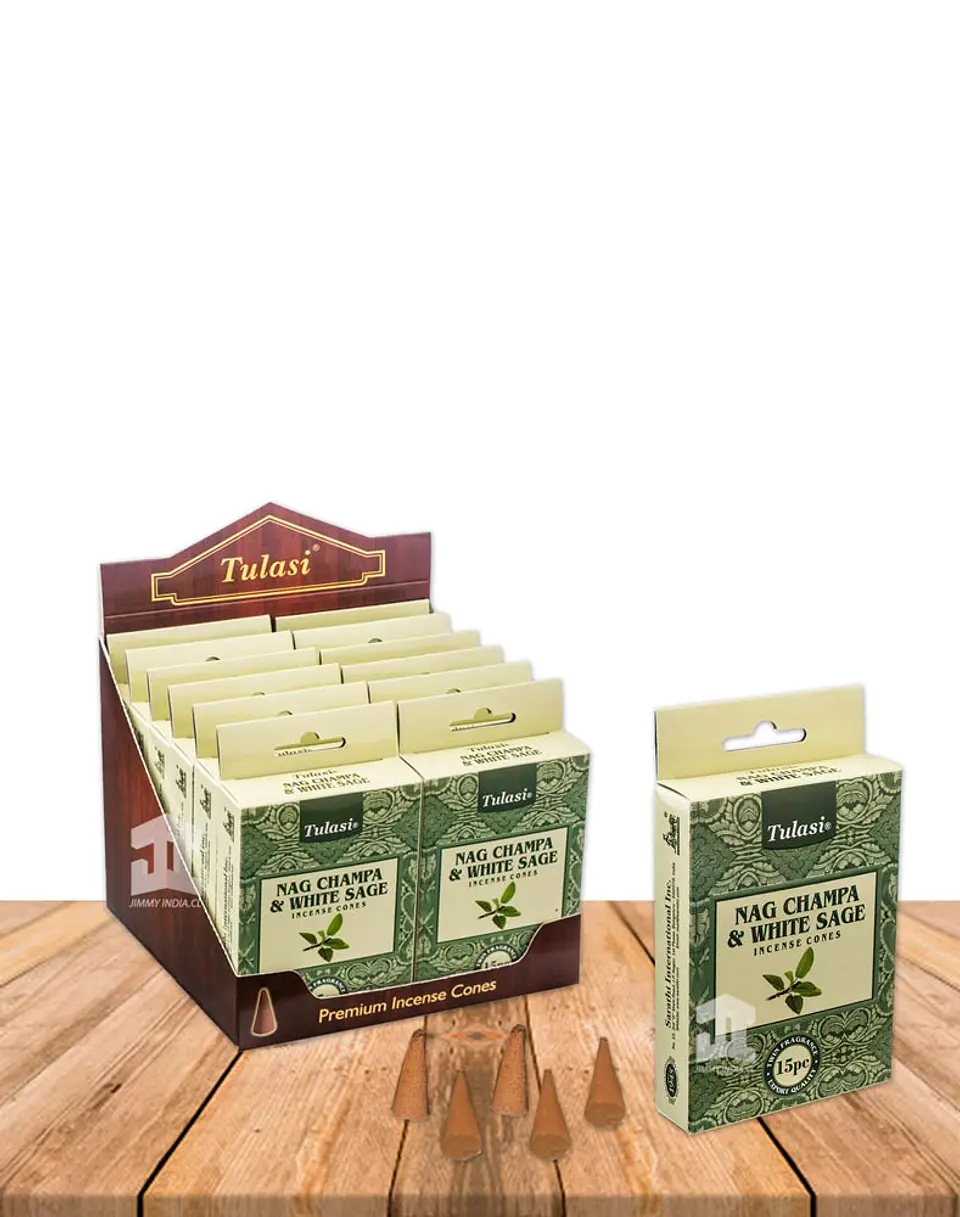 Incienso Cono  Nag Champa & Salvia Blanca 2