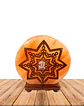 Lampara de Sal Diseño  3 Estrellas N°8  9