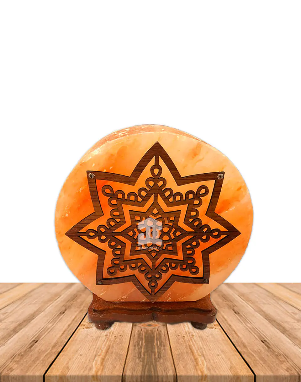 Lampara de Sal Diseño  3 Estrellas N°8  9