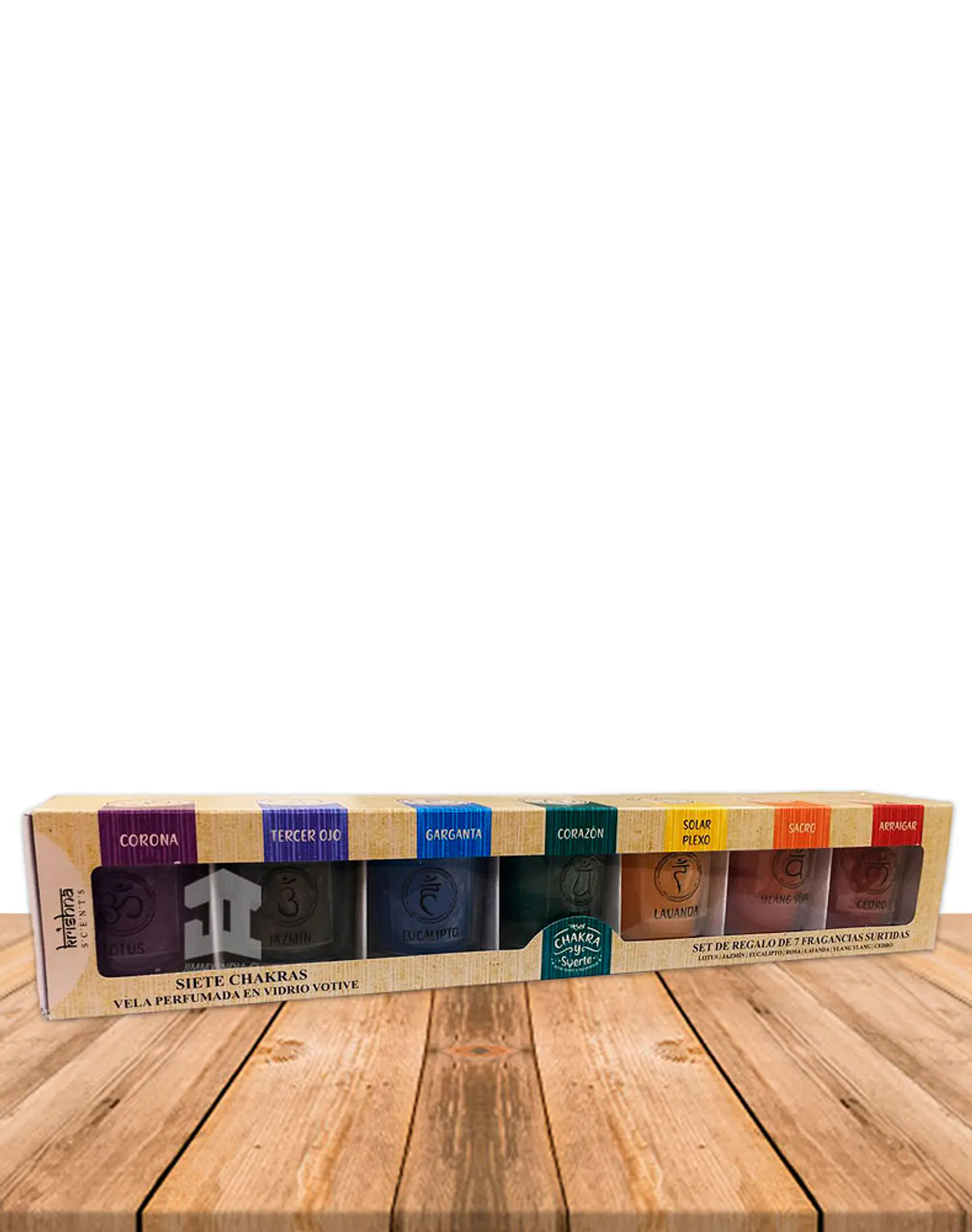 Set de Velas 7 Chakras SHTGL-7  1