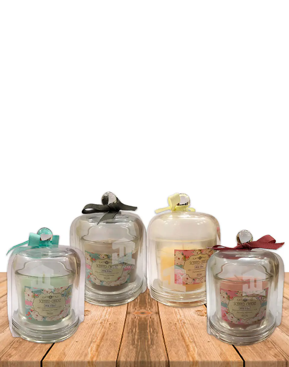 Vela Aromatica Surtida  Decorativas Vidrio Campana JI19-466 2
