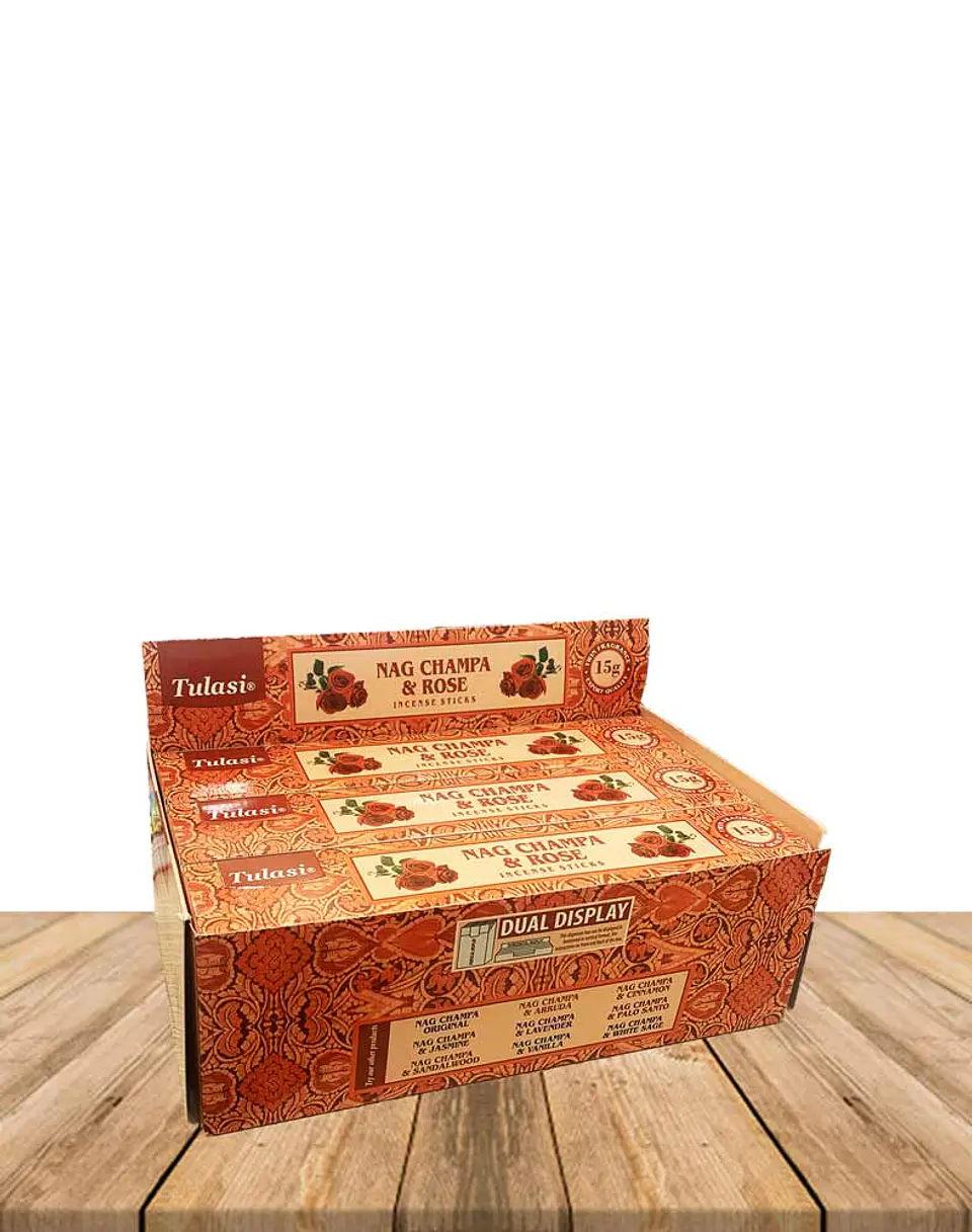 Incienso Tulasi Nag Champa & Rosa 2