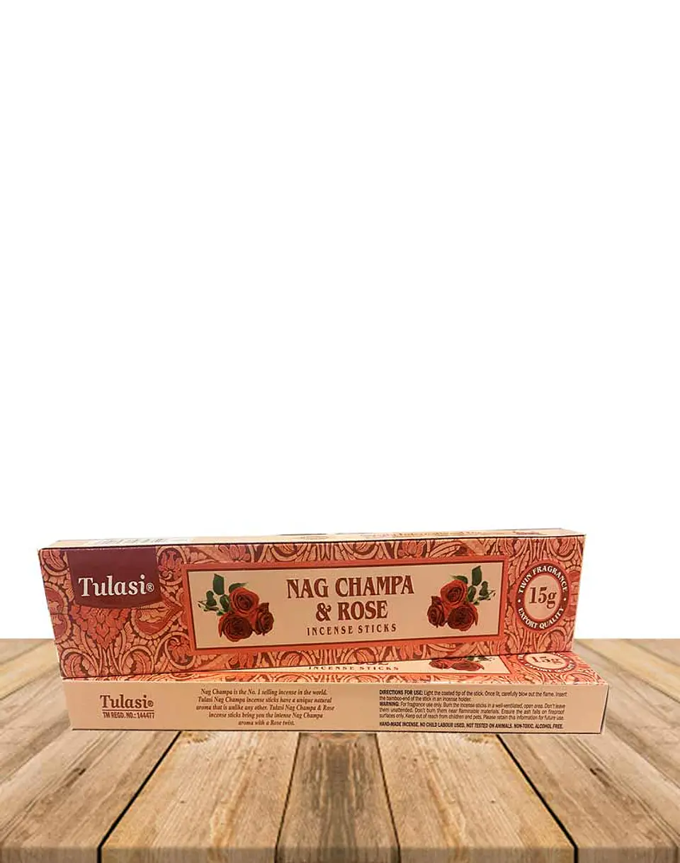 Incienso Tulasi Nag Champa & Rosa 3
