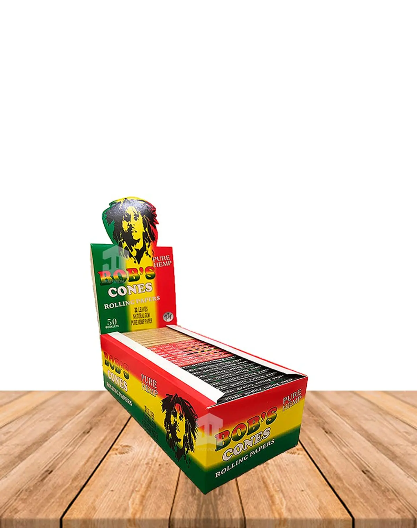 Papelillo Bob Marley Combustion Lenta Hemp 1 1/4 2