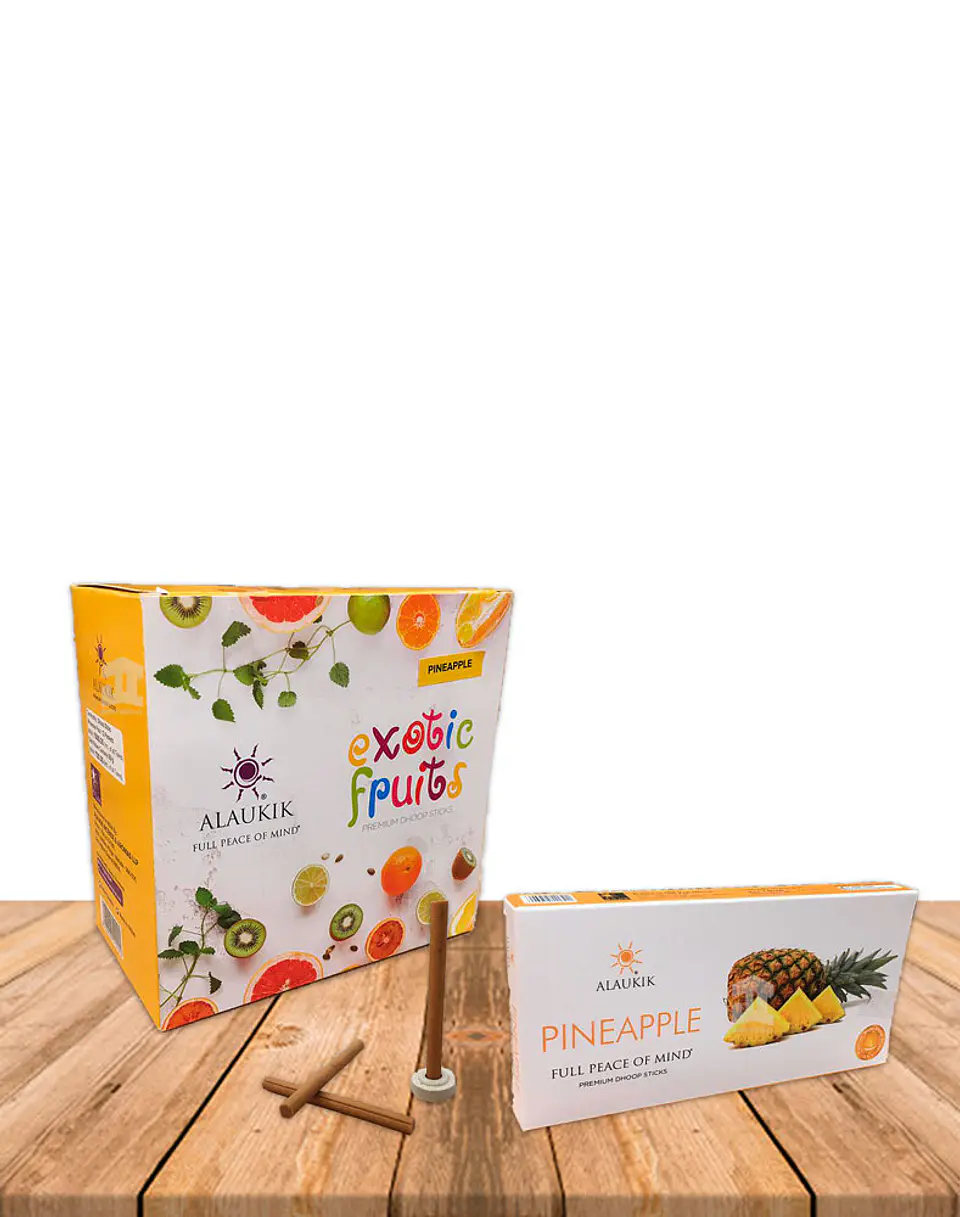 Incienso Alaukik Frutas Exoticas Dhoop 50Gr Piña 2