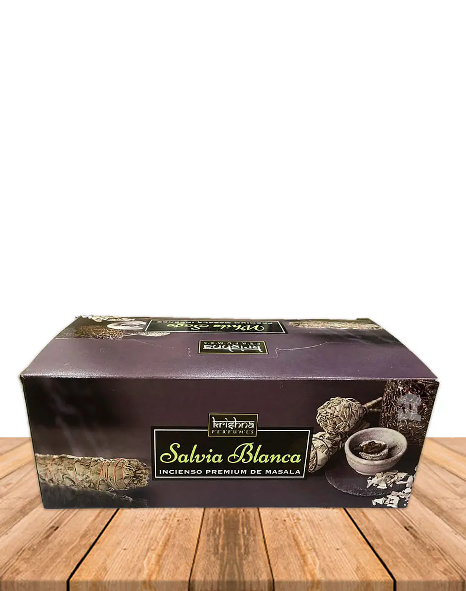 Incienso Krishna Premium Salvia Blanca 15 grs 1
