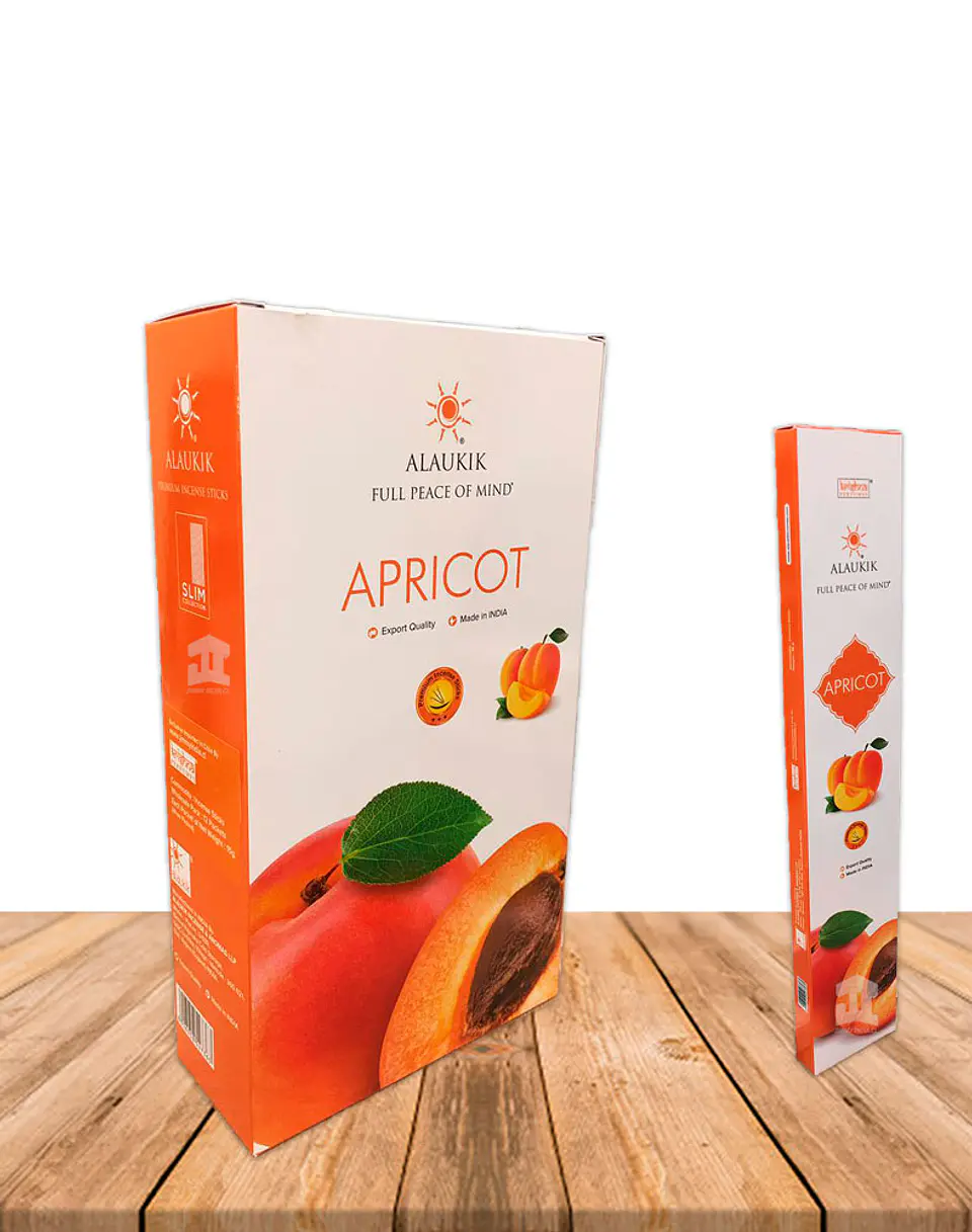 Incienso Alaukik  Slim  15Gr Apricot (Damasco) 2