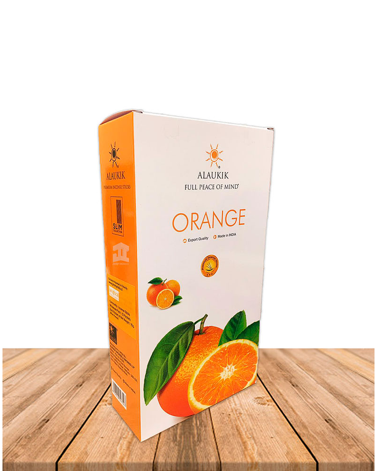 Incienso Alaukik  Slim  15Gr Naranja 