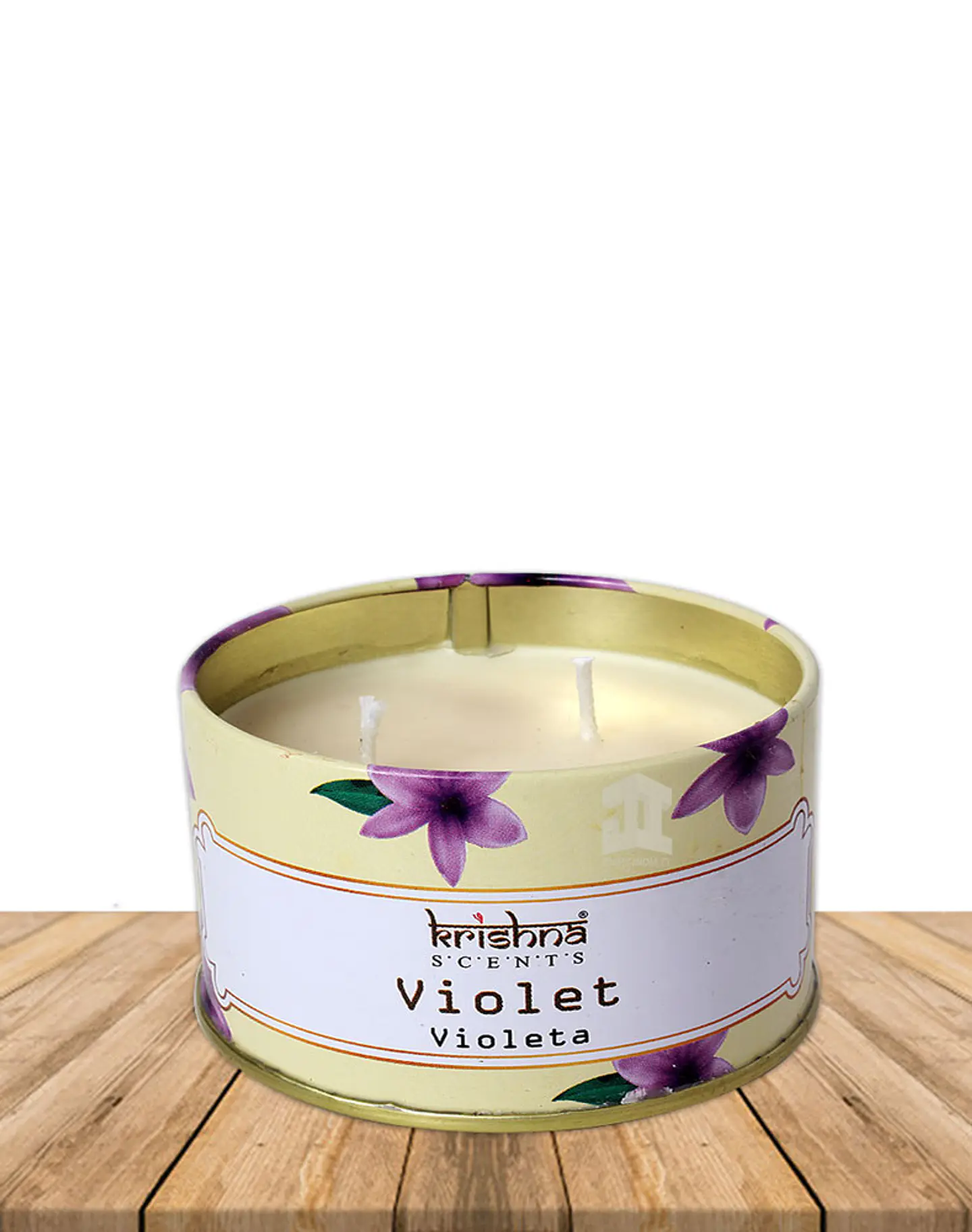 Vela Lata Krishna Doble Mecha Violeta 165 grs 3
