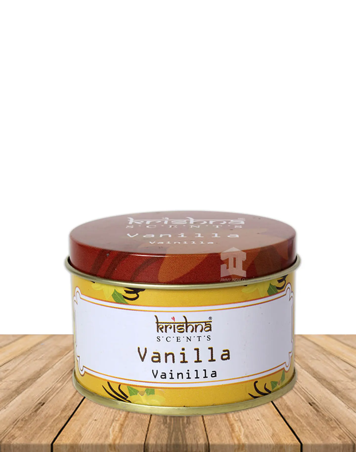 Vela Lata Krishna Doble Mecha Vainilla 165 grs 1