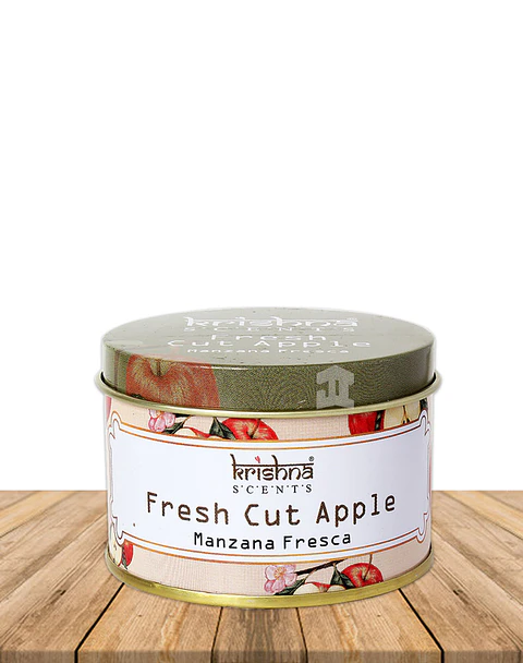 Vela Lata Krishna Doble Mecha Manzana Fresca 165 grs