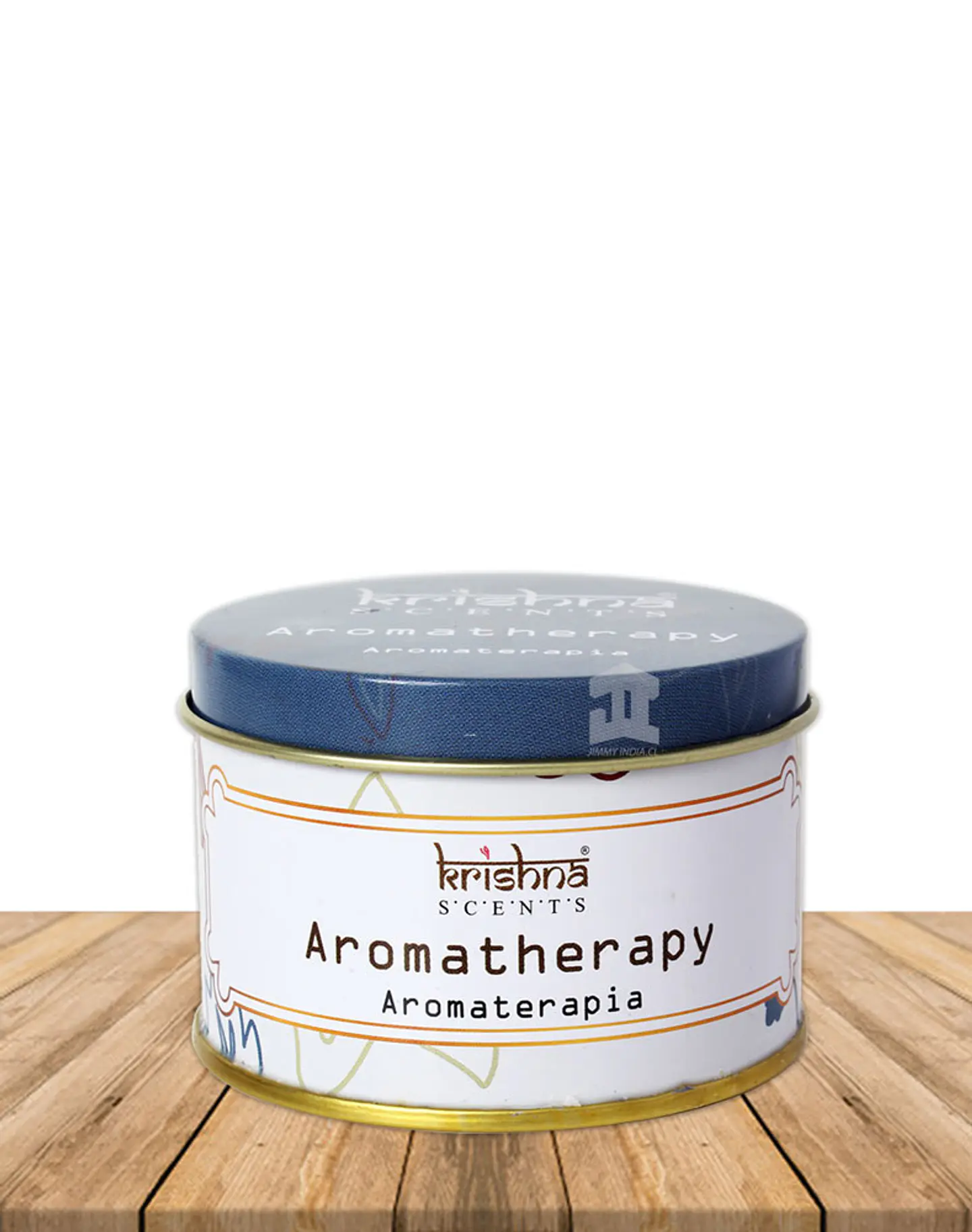 Vela Lata Krishna Doble Mecha Aromaterapia 165 grs 1