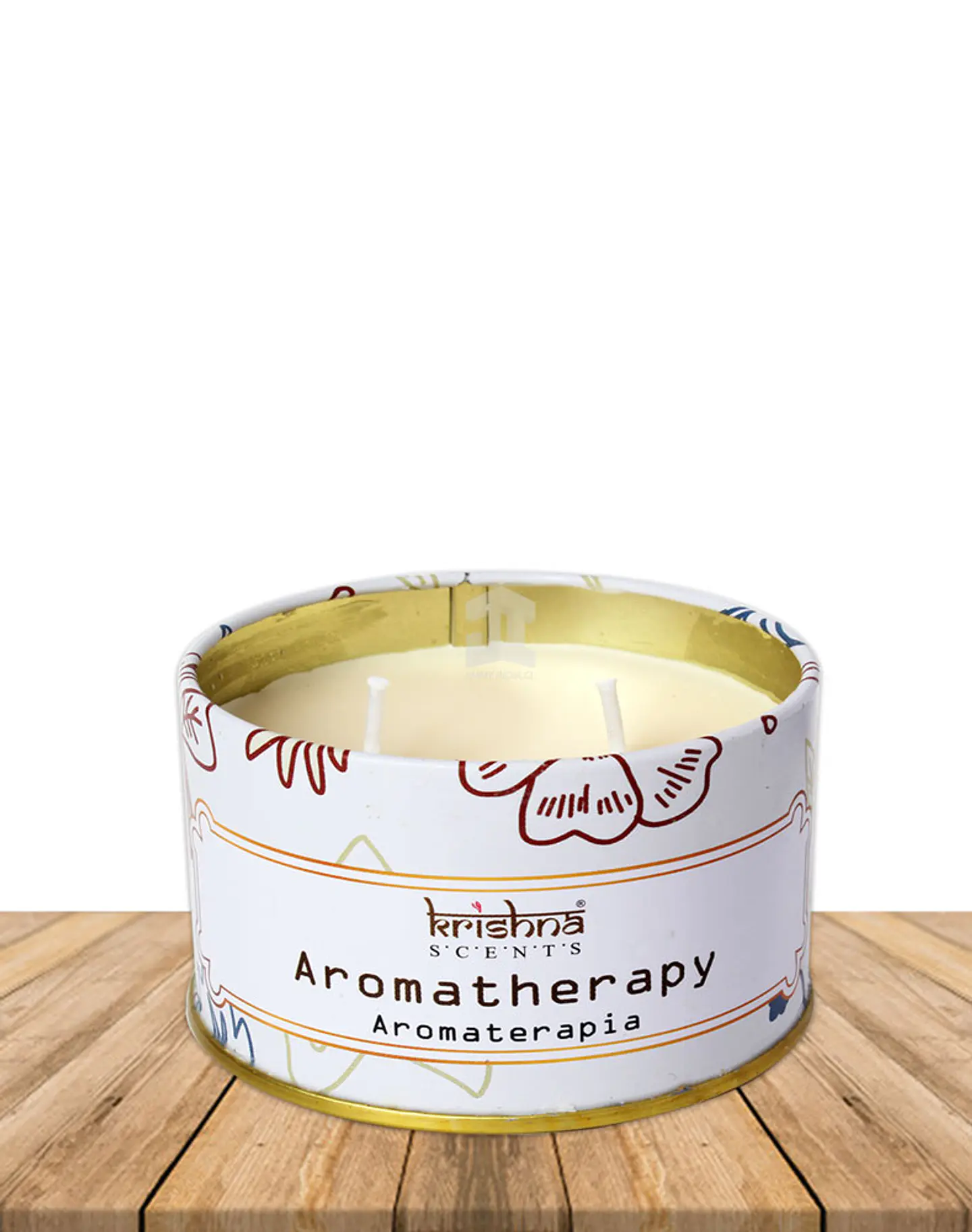 Vela Lata Krishna Doble Mecha Aromaterapia 165 grs 3