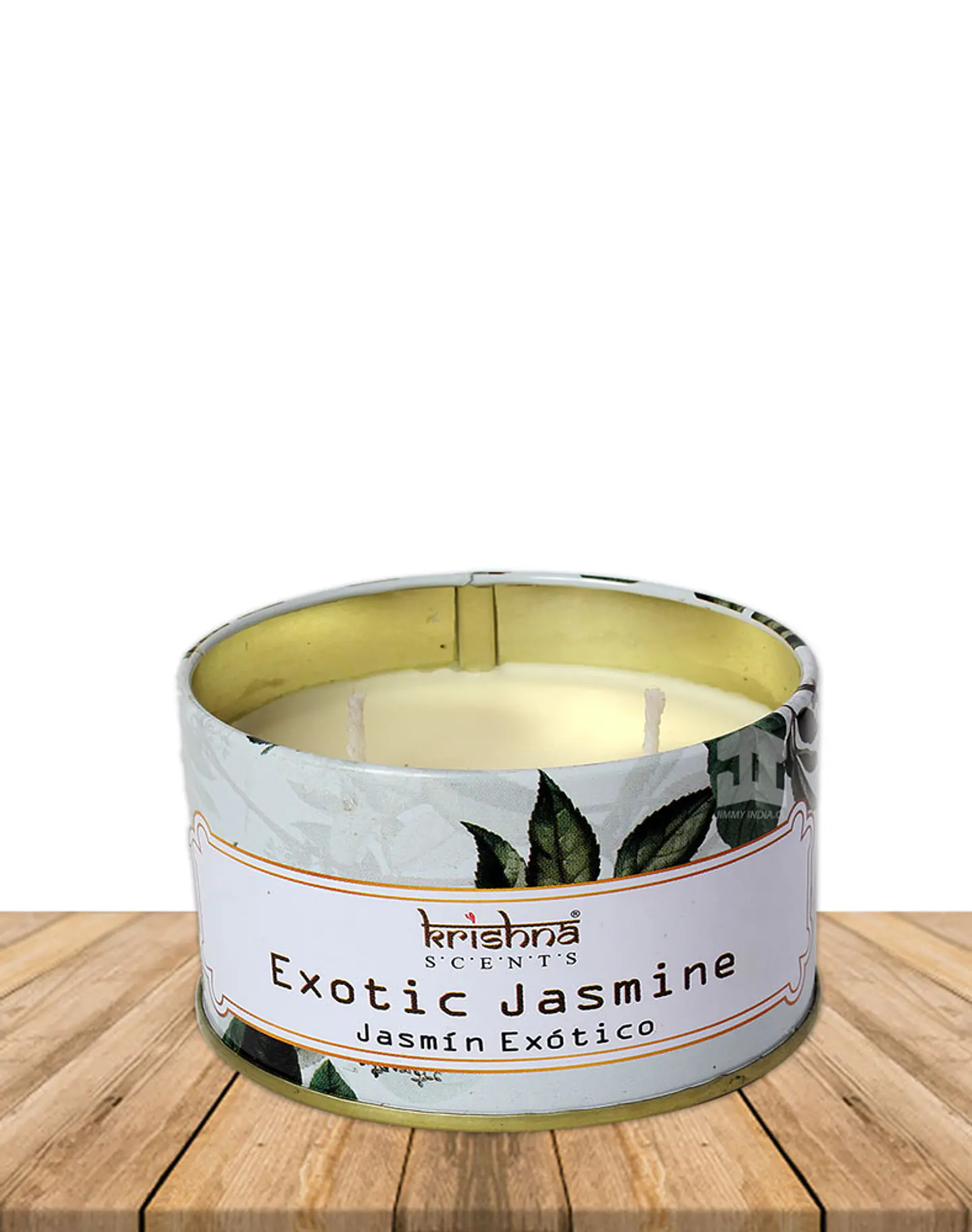 Vela Lata Krishna Doble Mecha Jazmín 165 grs 3