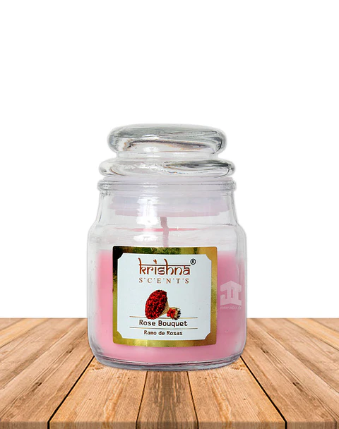 Vela vidrio krishna aroma Ramo De Rosas 75 grs
