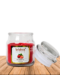  Vela Aromatica Frasco Krishna Frutilla 75grs 