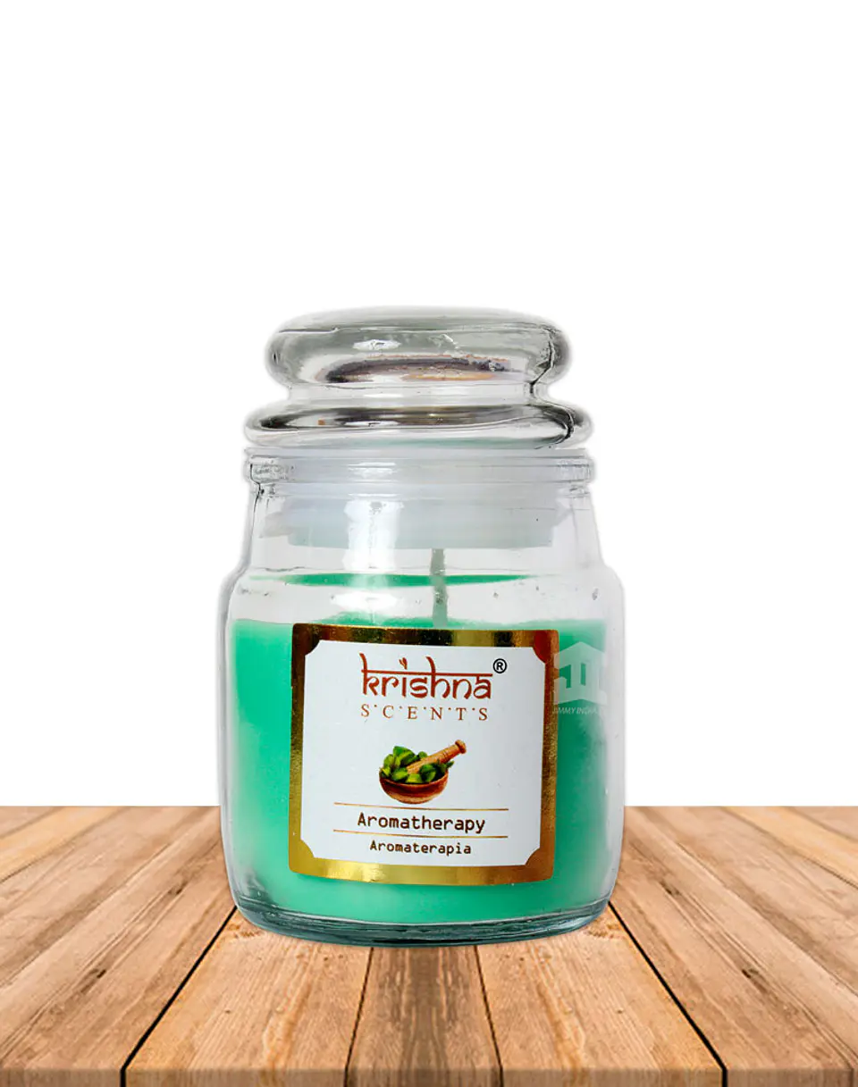 Vela vidrio krishna aroma Aromaterapia 75 grs 1
