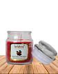 Vela vidrio krishna aroma Chocolate Manzana 75 grs - Miniatura 2
