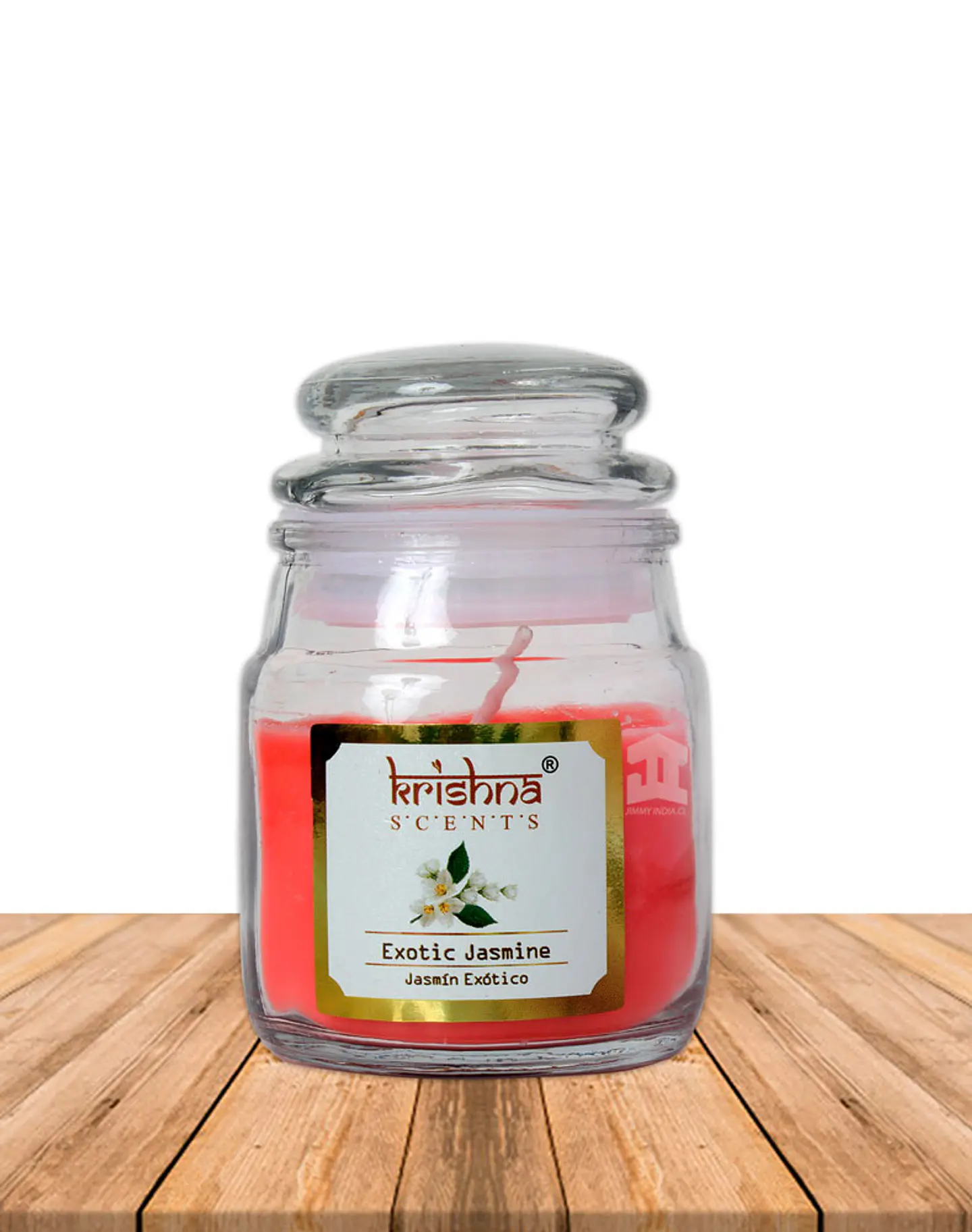 Vela vidrio krishna aroma Jazmín 75 grs 1