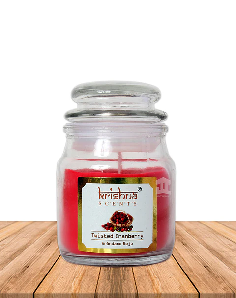 Vela vidrio krishna aroma Arándano Rojo 75 grs