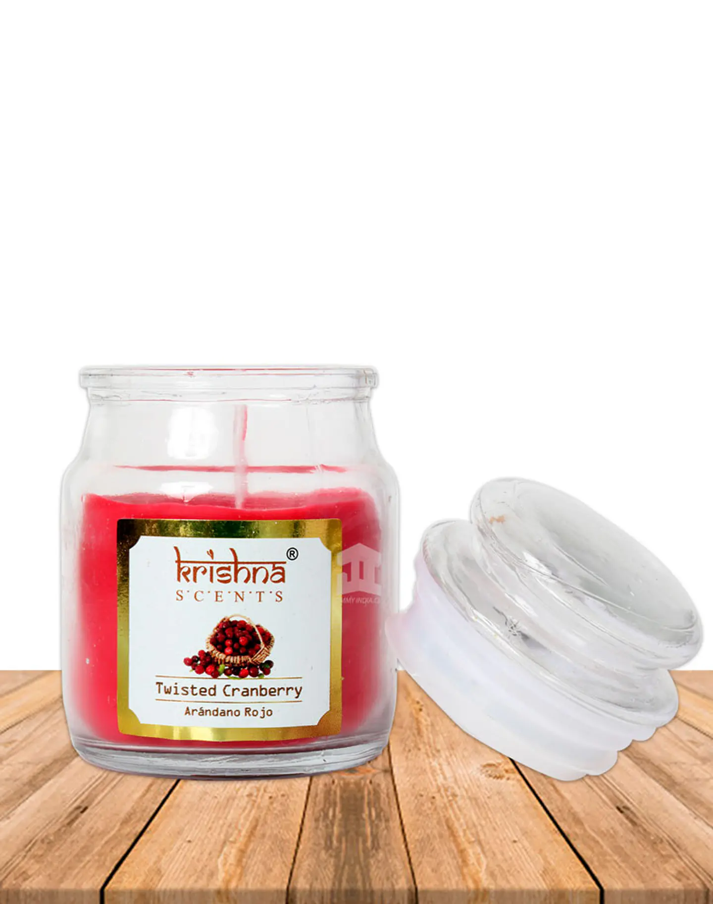 Vela vidrio krishna aroma Arándano Rojo 75 grs 2
