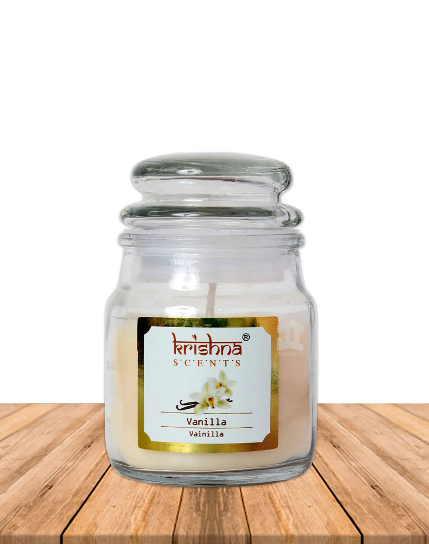 Vela vidrio krishna aroma Vainilla 75 grs 1