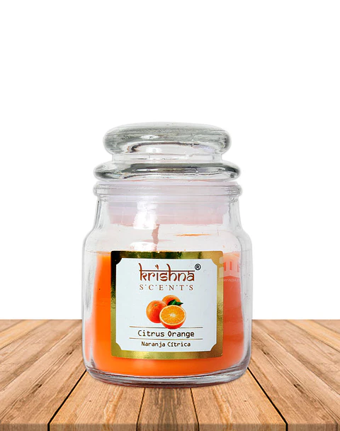 Vela vidrio krishna aroma Naranja 75 grs