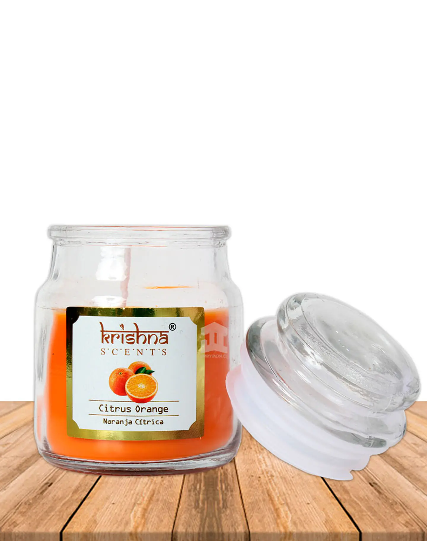 Vela vidrio krishna aroma Naranja 75 grs 2
