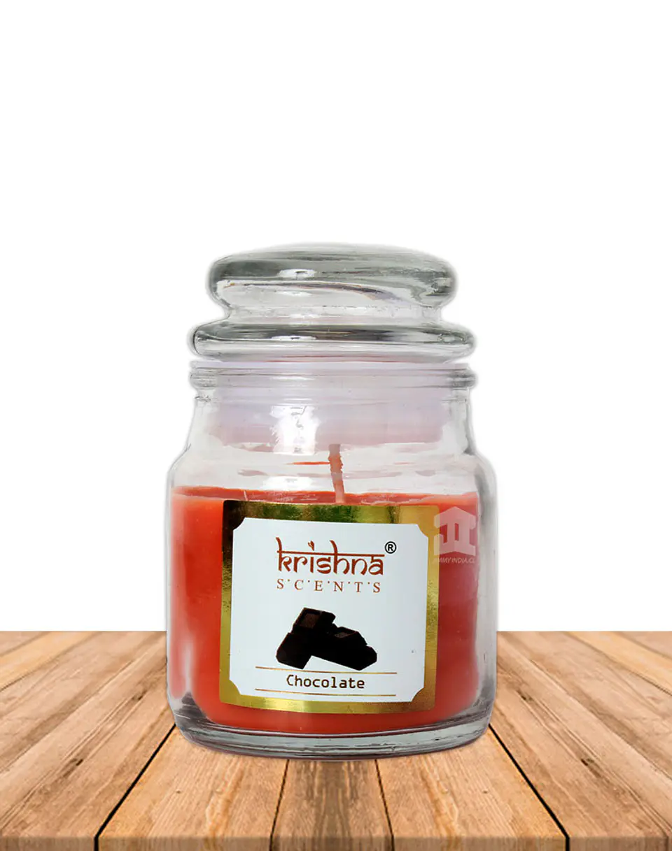 Vela vidrio krishna aroma Chocolate 75 grs 1