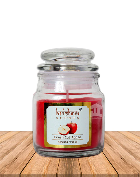 Vela vidrio krishna aroma Manzana Fresca 75 grs