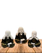 Figura Buda  Ciego, Sordo y Mudo, Poliresina 5
