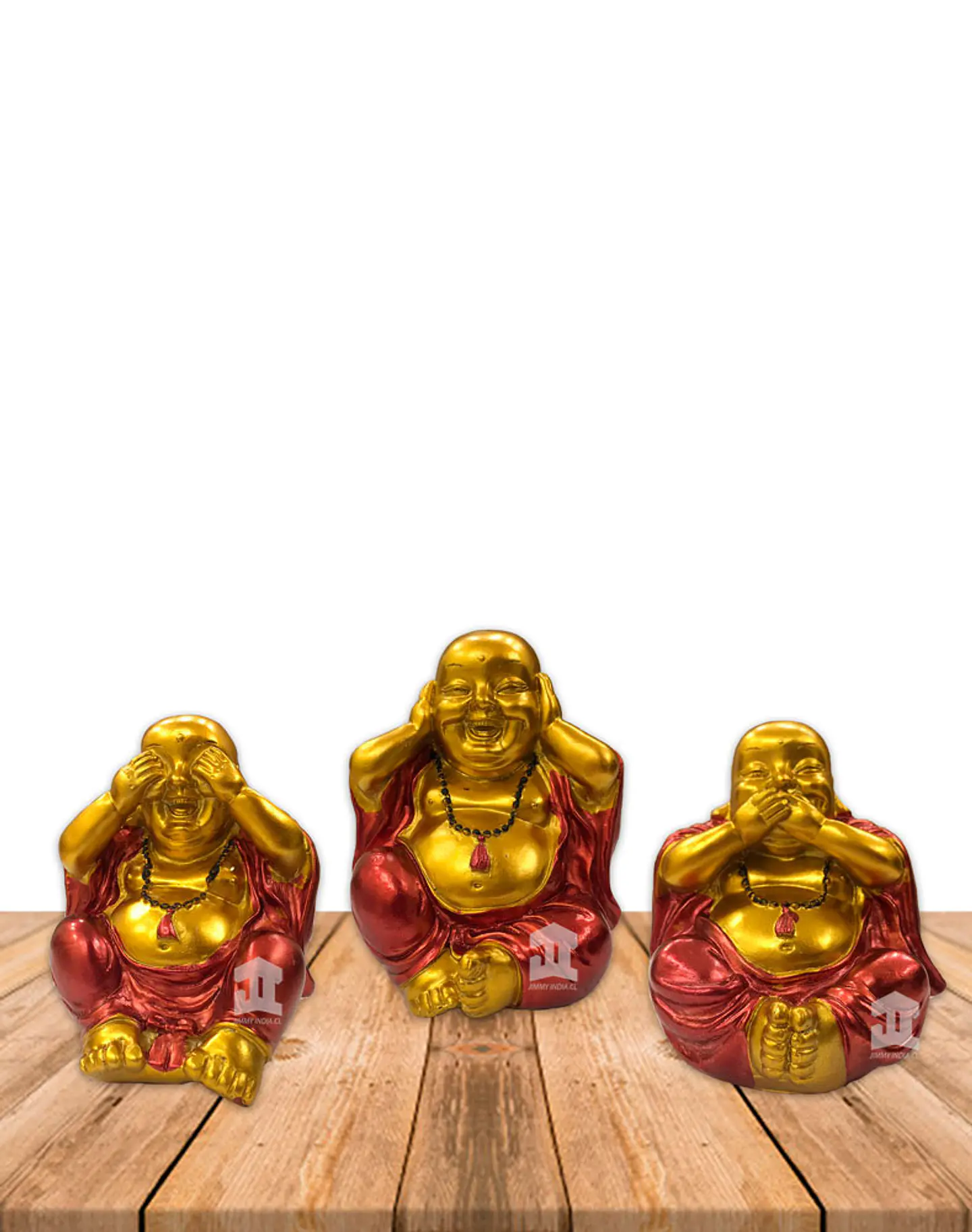 Figura Buda Sonriente Dorado  4