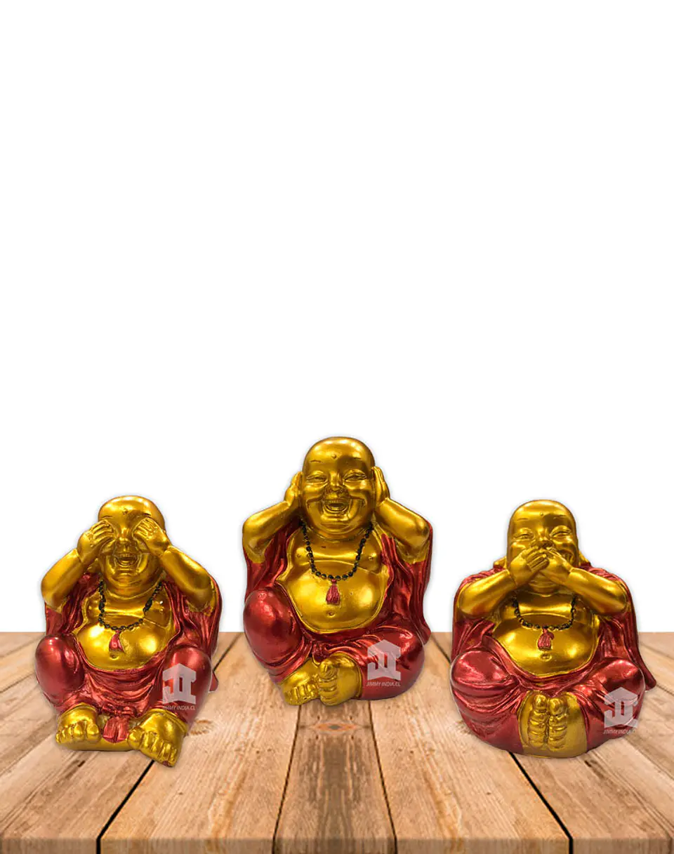 Figura Buda Sonriente Dorado  4