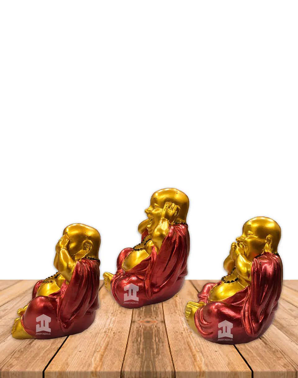 Figura Buda Sonriente Dorado  4