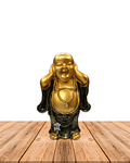 Figura Buda  Ciego, Sordo y Mudo, Poliresina 5" JI21-24